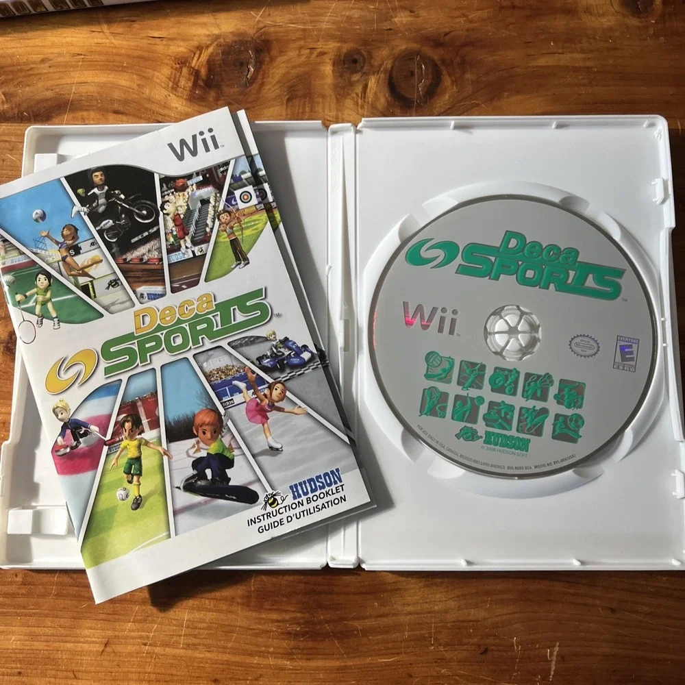 Deca Sports Nintendo Wii 2008 Video Game Volleyball Badminton Etc CIB VERY GOOD